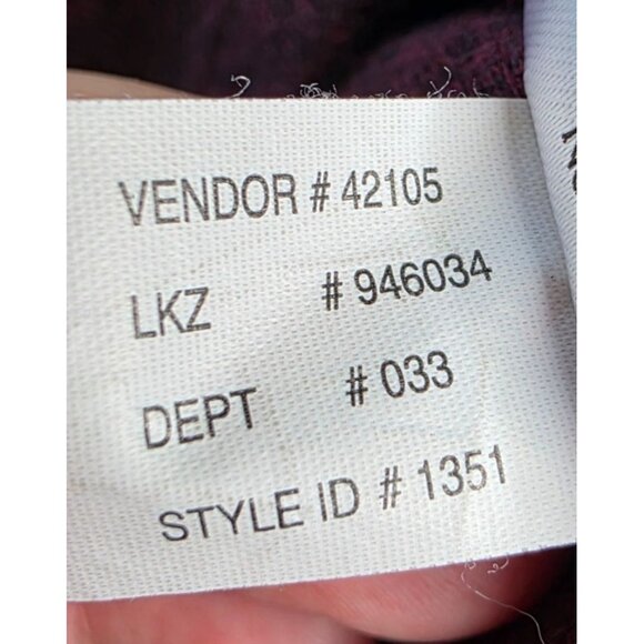 Eddie Bauer Mens Sweater L Tall Plum Purple Pullover Crewneck Long Sleeve Cotton - Picture 11 of 15